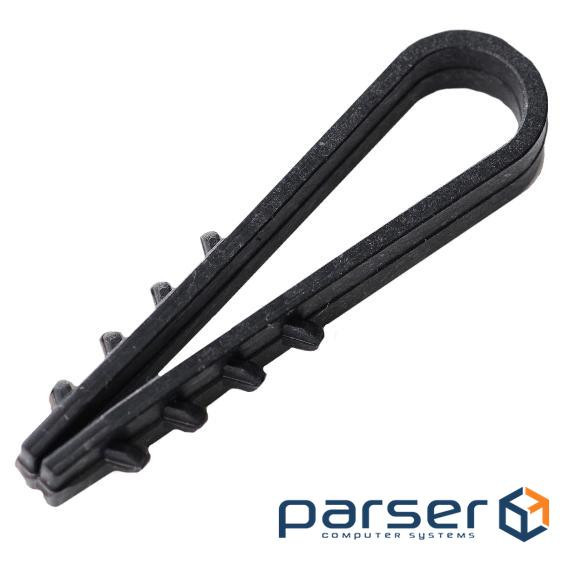 Dowel-fir tree 8 mm for round cable black (pack. 100 pcs .) APRO FT-8B