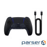 Геймпад PlayStation 5 Dualsense BT, Midnight Black (USB-C кабель) (1000051651)