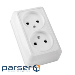 Розетка ELM Simply OD-20 двойная без заземления (41-0033)
