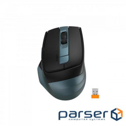 Wireless mouse A4tech Fstyler, BT+RF (Combo), USB, 2400dpi, built-in L (FB35C (Midnight Green))