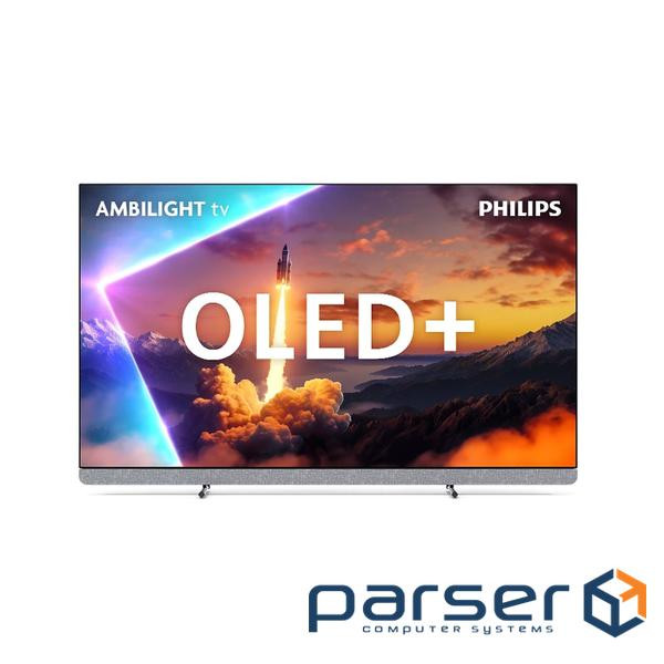 Телевізор 65" Philips OLED+ 4K 144Hz Smart Google TV Black Ambilight Bowers & Wi (65OLED910/12)