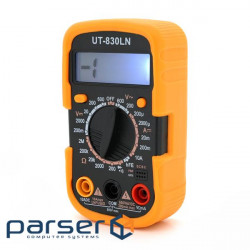 Multimeter UK-830LN Measurements: V, A, R (124*105*43) 0.25 kg (100*65*32) (DT-830LN)