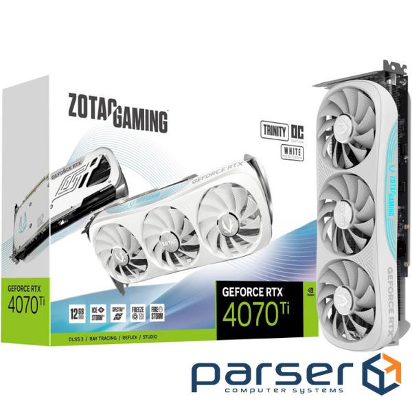 Відеокарта ZOTAC Gaming GeForce RTX 4070 Ti Trinity OC White Edition (ZT-D40710Q-10P)