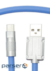 Дата кабель USB 2.0 AM to Type-C 1.0m blue Dengos (PLS-TC-NS-BLUE)