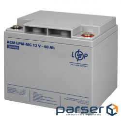 Accumulator battery LOGICPOWER LPM-MG 12 - 40 AH (12В, 40Ач) (3874)