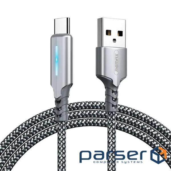 Кабель Remax RC-123 Gonyu USB - USB Type-C (M/M), 2.4 A, 1 м , Silver (6972174151915)