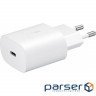 Зарядний пристрій Samsung 25W Power Adapter (w C to C Cable) White (EP-T2510XWEGEU)