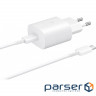 Зарядний пристрій Samsung 25W Power Adapter (w C to C Cable) White (EP-T2510XWEGEU)