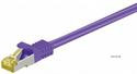 Shielded patch cord RJ45 SFTP7 0.25m, patch AWG26 D=6.2mm LSOH Gold Cu, purple (75.09.1573-10)
