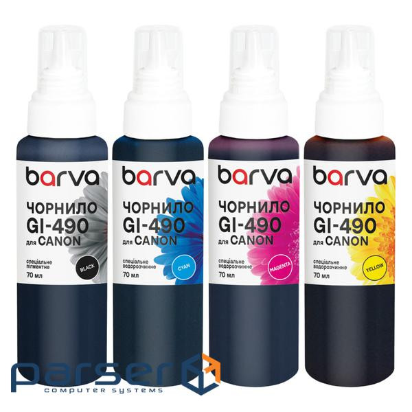 Чорнило Barva Canon GI-490 SET 4x70 мл, pigment (CG490-070-MP)