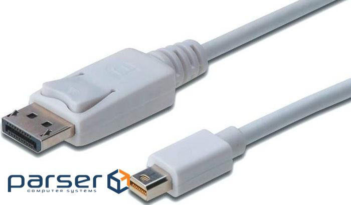 Кабель мультимедійний miniDisplayPort to DisplayPort 3.0m Digitus (AK-340102-030-W)