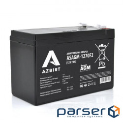 Accumulator battery Azbist 12V 7AH (ASAGM-1270F2/01350) AGM
