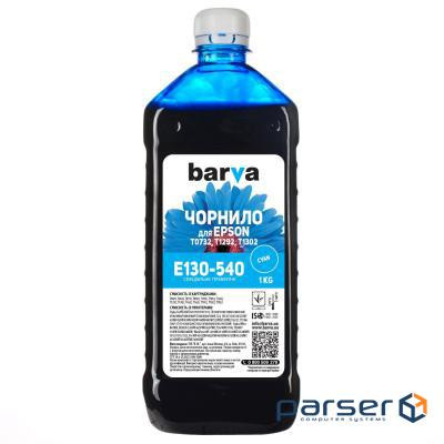 Чорнило Barva Epson T1302 / T1292 / T1282 / T1032 / T0732 Cyan 1 кг pigm. (E130-540)