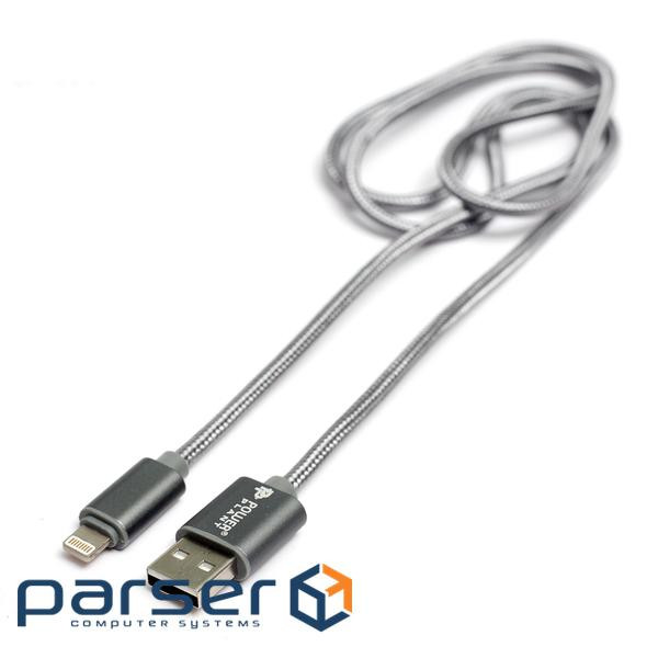 Дата кабель USB 2.0 AM to Lightning 1.0m PowerPlant (KD00AS1288)
