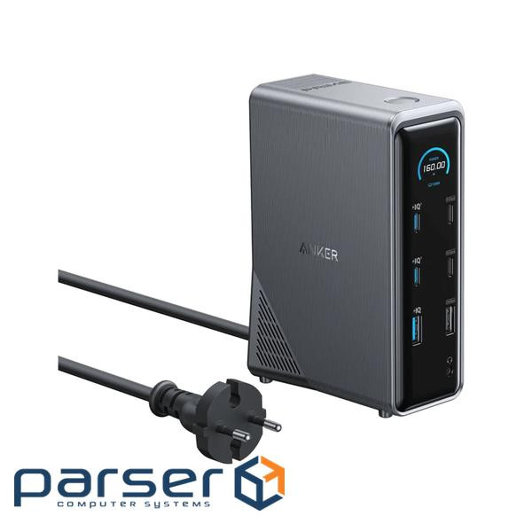 USB-Хаб/Док-станція ANKER Prime Charging Docking Station 14-in-1, Dual Display, 160W (Чор (A83B63A1)