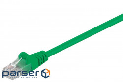 Патч-корд неекранований RJ45 UTP6 1.5m, patch AWG24 D=5.8mm Gold Protect, зелений (75.09.5592-10)