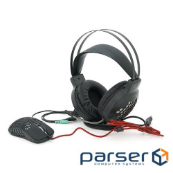 Комплект миші та навушники Jedel CP06. Навушники: &phi,50 мм, мікрофон, RGB, кабель 2.0 м. Миша: