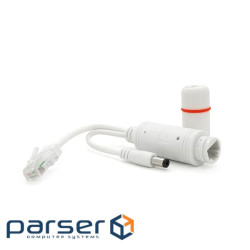POE спліттер 48V-12V, RJ45 (10 / 100Мбіт) + POE 48V, White (SZPOE48V)