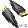 Кабель Vention DisplayPort v1.4 3 м Black, 8K 60 Hz, 4K 144Hz, 2K 165Hz, 1080P 240Hz (HCCBI)