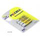 Battery PKCELL 1.2V AAA 600mAh NiMH Rechargeable Battery, 4 pieces in a blister price per blis (9340)