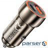 Car charger HOCO Z46A Blue whale 1xUSB-A, 1xUSB-C, PD20W, QC3. (6931474770332)