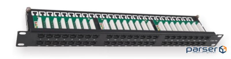 Патч-панель 19", 48xRJ45, UTP, Cat.5e, 1U, Krone&110 dual IDC (KD-PP37-UTP-C5E-48P)