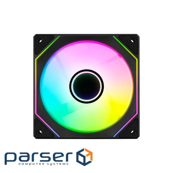 Вентилятор AeroCool Phantom M-3 Reverse 12 PWM ARGB Black (ACF3-MR11227.11), 120х120х25 мм, PWM 4pin