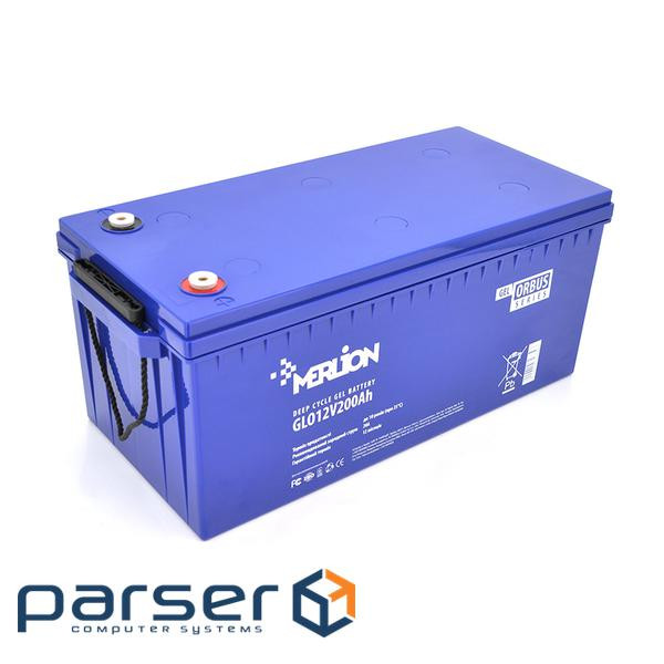 Акумуляторна батарея MERLION ORBUS GLO12V200Ah (522 х 240 х 219 ) BLUE Q1 / 18