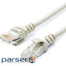 Патч корд Atcom 3 м UTP, Серый, 3 м, 5е cat. (4718)