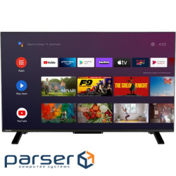TV 43 Toshiba 43LA2E63DG HD/LED/T2/Android 11/2 x 8W/Dolby Digital/HDMI/Wi-Fi/VESA 100 x 100 M4/Blac