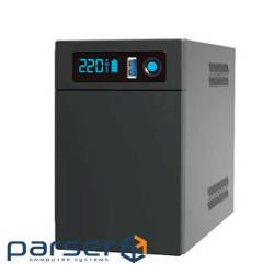 ДБЖ Ritar E-RTM-LI-1200 (720W), LCD, AVR, 3st, 2xSCHUKO socket, АКБ LiFePO4 х 25.6V154WH, metal Case