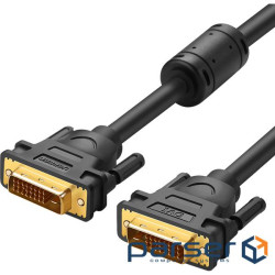 Кабель мультимедійний DVI M to DVI M 1.5m 24+1pin DV101 black Ugreen (11606)
