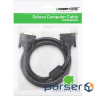 Кабель мультимедійний DVI M to DVI M 1.5m 24+1pin DV101 black Ugreen (11606)