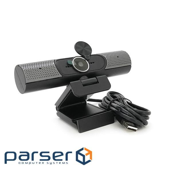 Вебкамера з мікрофоном Q7, 2K 30fps, з автофокусом, пласт. корпус, Black, BOX (YT-Q7)