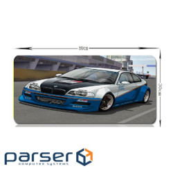 Килимок 300*800 тканинний BMW з бічним прошивкою, товщина 3 мм, Пакет (SC5) (SC5)