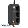 Фільтр живлення ColorWay CW-CHE34PDB 3 троянд /4USB GaN3 Pro