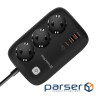 Фільтр живлення ColorWay CW-CHE34PDB 3 троянд /4USB GaN3 Pro