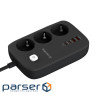 Фільтр живлення ColorWay CW-CHE34PDB 3 троянд /4USB GaN3 Pro