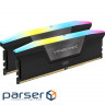 Модуль пам'яті CORSAIR Vengeance RGB Black DDR5 5200MHz 32GB Kit 2x16GB (CMH32GX5M2B5200C40)