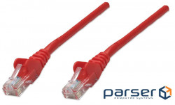 Patchcord UTP Cat.5e (0.25m red), Intellinet, Bimetal, SSA (737326)