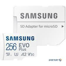 Карта пам'яті Samsung 256 GB microSDXC Class 10 UHS-I U3 EVO Plus + SD Adapter (MB-MC (MB-MC256SA/EU)