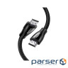 Кабель мультимедійний HDMI M to HDMI M 5.0m braided HD140 black Ugreen (80405)