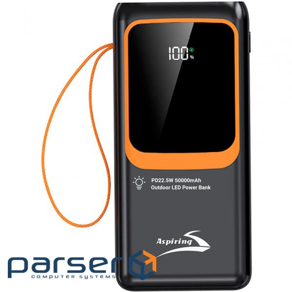 УМБ Aspiring 50000mAh Light 50 22,5W PD 4xUSB-A, USB-C In/Out,Lightning, with USB-C/Lightni (PB-L50)