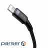 Дата кабель USB-C to Lightning 1.0m 18W 2.1A Cafule Black-Grey Baseus (CATLKLF-G1) (CATLKLF-G1 1м )