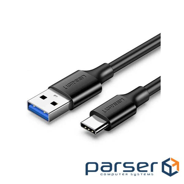 Дата кабель USB 3.0 AM to USB-C 1.5m 3A US184 black Ugreen (20883) (90403219)