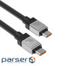 Кабель BASEUS CoolPlay Series Fast Charging Cable Type-C to Type-C 100W 1м White (CAKW000202)
