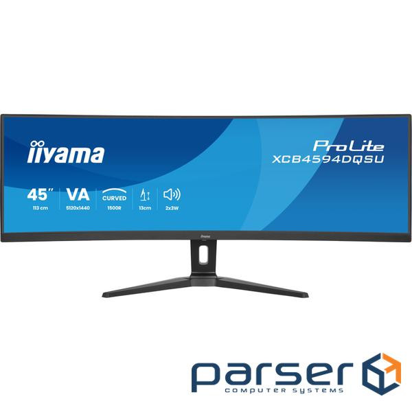 44.5" 32:9 вигнутий VA РК монітор, 5120х1440, 2 мс (GTG), 75 Гц, 450 кд/м2, Adaptiv (XCB4594DQSU-B1)