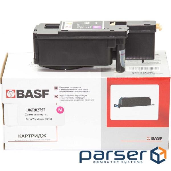 Тонер-картридж BASF Xerox Ph 6020/6022/WC6025/6027 Magenta 106R02757 (KT-106R027 (BASF-KT-106R02757)