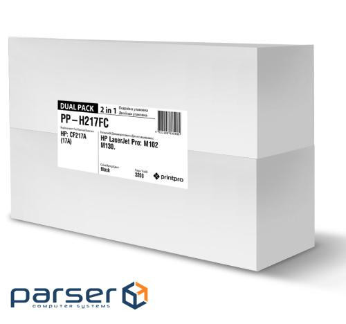 Картридж PrintPro HP CF217A DUAL PACK (PP-H217FC)