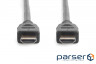 Кабель DIGITUS HDMI UHD 8K, w/Ethernet, type A M/M, 3 m (AK-330124-030-S)